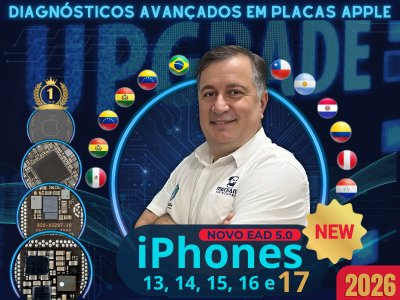 NOVO TREINAMENTO EAD N�VEL 5.0, ELETR�NICA DOS IPHONES 13, 14, 15, 16 E 17 S�RIES - NOVAS AULAS 2026